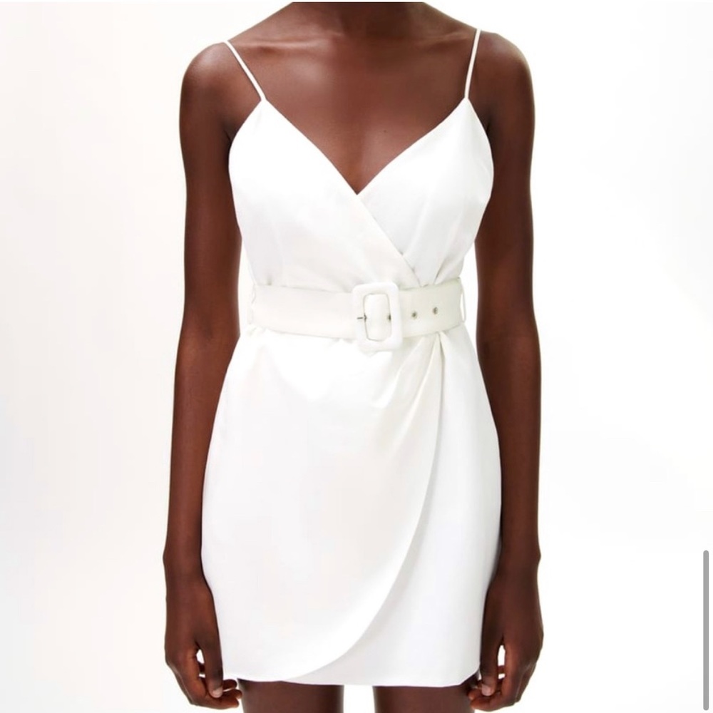 Zara White Linen Dress